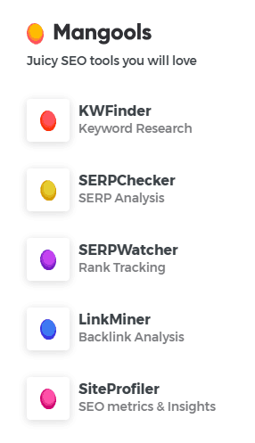 Mangools SEO Tools